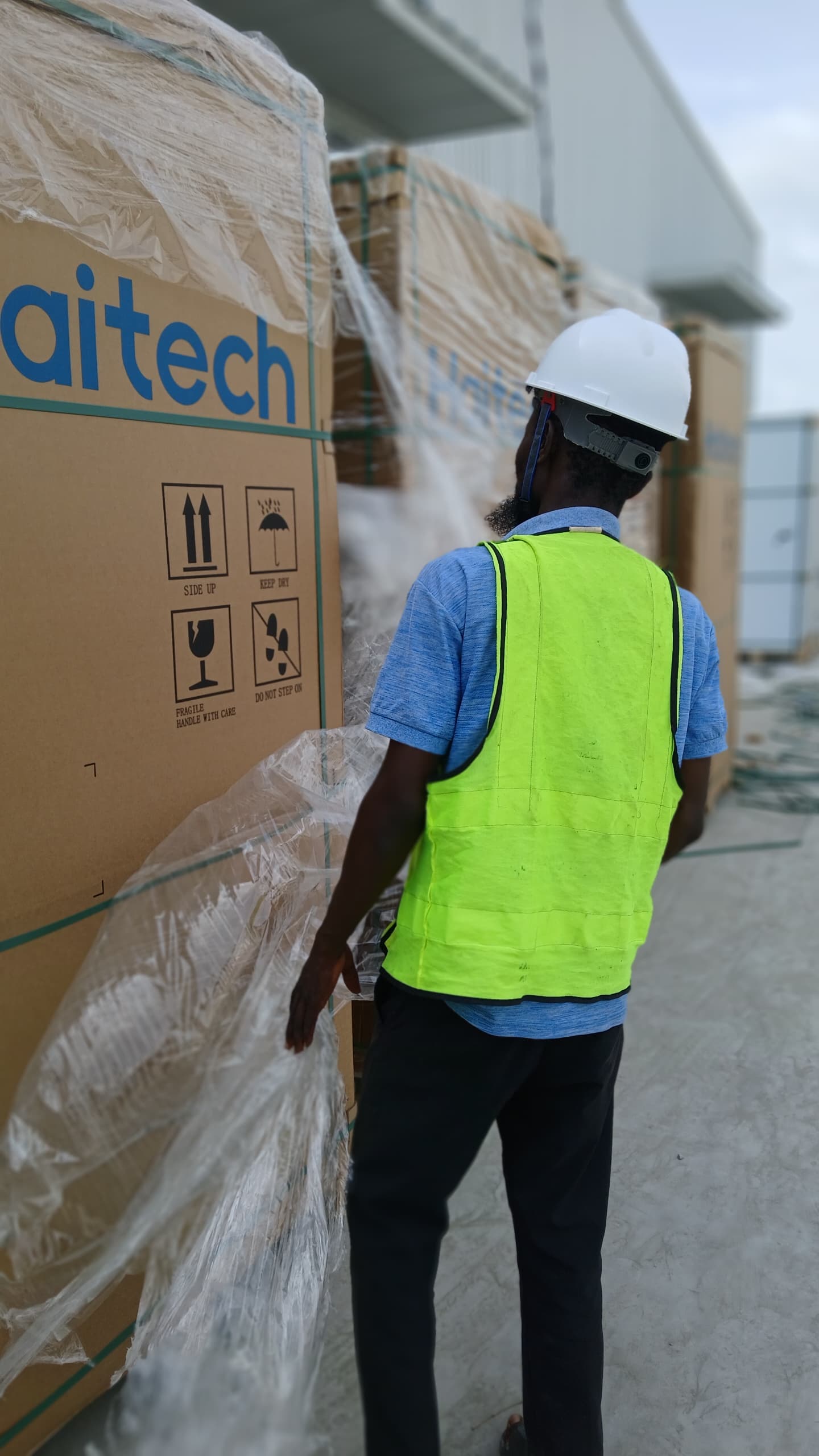Solar Installation, Engineer On Site